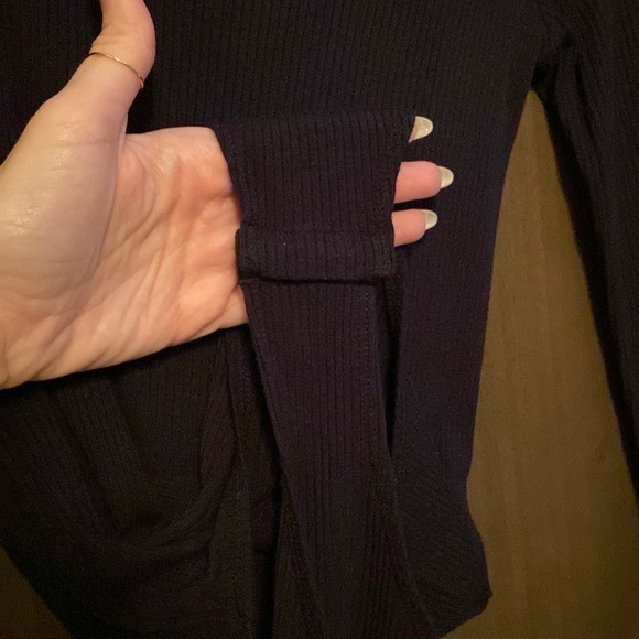 Topshop Asymmetric One-Shoulder Bodysuit - Picture 6 of 7